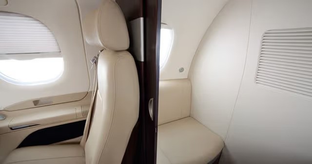 Phenom 100 seat side view